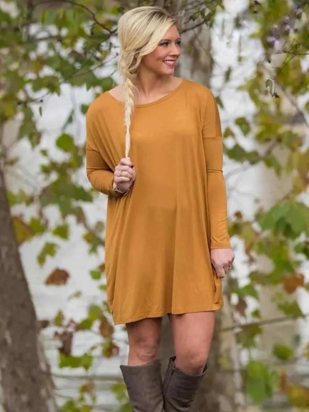 Piko 1988 Mustard Long Sleeve Tunic